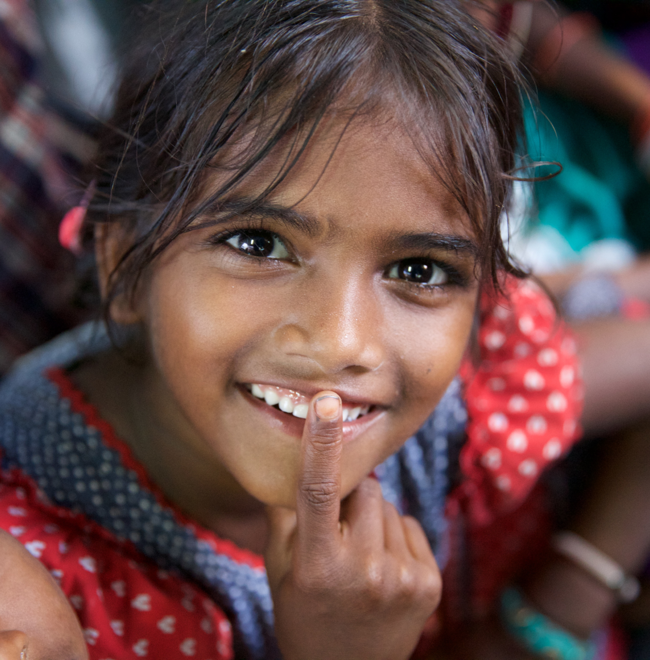 girl smiling